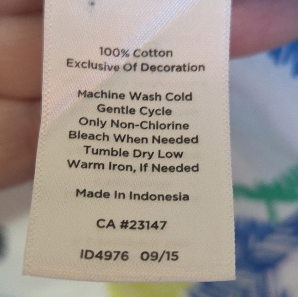 Talbots Women’s Teacher Colorful Apple Print Long Sleeve Button Down Shirt 3X - Picture 4 of 7